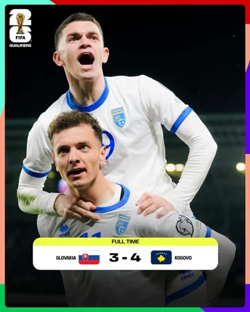 Faqja zyrtare e Kupës së Botës: Kosova, veç edhe një hap larg Botërorit