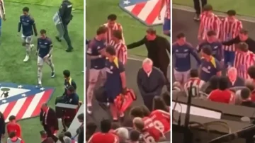 Simeone dhe djali i tij e sulmuan fizikisht mbrojtësin e Arsenalit sepse eci mbi stemën e Atleticos